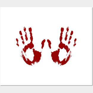 Bloody Handprints Posters and Art